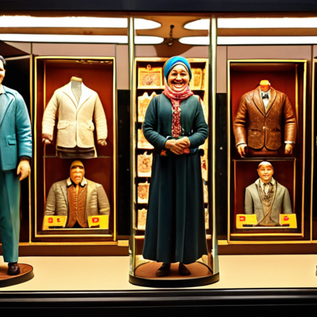 **

`Hayriye figure collection, different poses and outfits, displayed in a vitrine, nostalgic atmosphere, warm lighting, showcasing "Hayriye smile" figure prominently. Target audience: Collectors of all ages.`

**