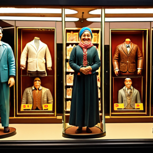 **

`Hayriye figure collection, different poses and outfits, displayed in a vitrine, nostalgic atmosphere, warm lighting, showcasing "Hayriye smile" figure prominently. Target audience: Collectors of all ages.`

**